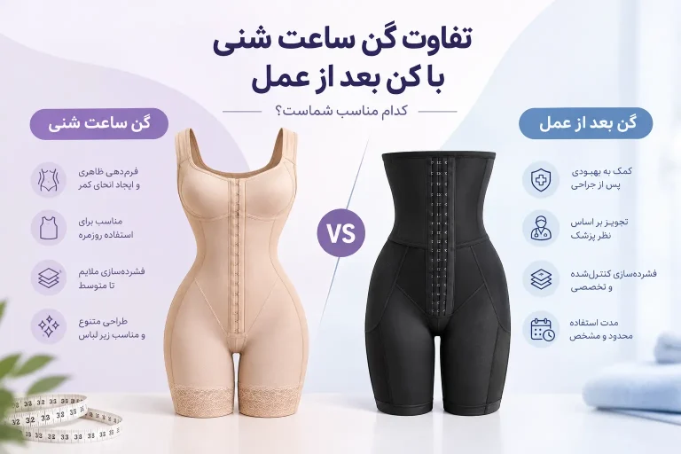 تفاوت گن ساعت شنی و گن بعد از عمل